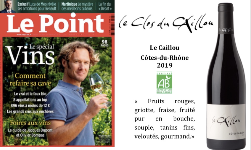 Le Caillou Red selected by Le Point Magazine